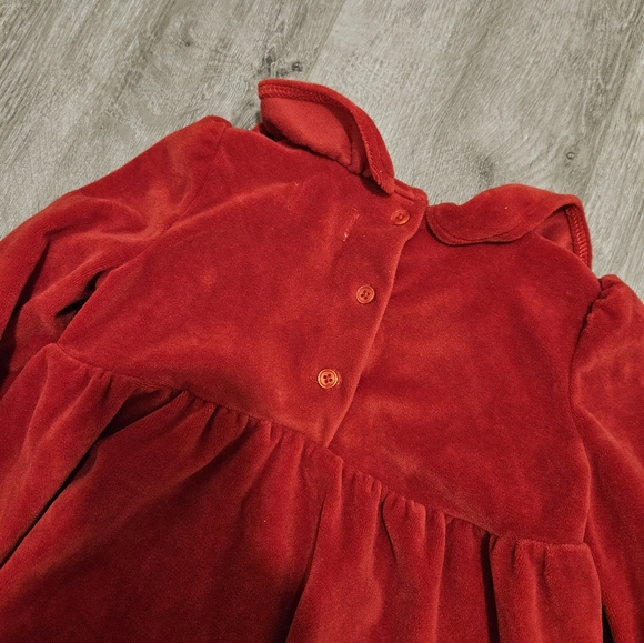 ❤️SOLD❤️RISE LITTLE EARTHLING Baby Girl's Party Velvet Dress - Picture 5 of 7